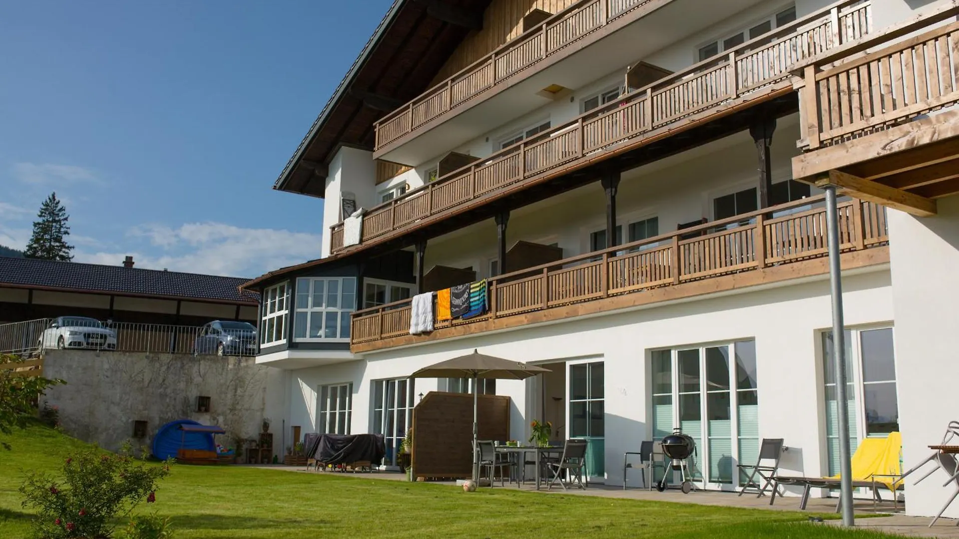 Terrasse Im Ammergau Bad Kohlgrub Lejlighed